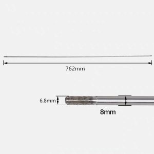7 dientes, eje impulsor de 8mm de espesor para tubo de 26mm, cortadora de césped