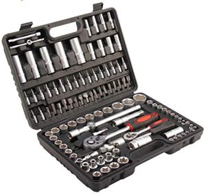 MALETIN HERRAMIENTAS 108 PIEZAS AUTOCLE 1/4" Y 1/2" CHROME VANADIUM