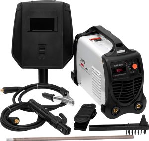 Soldador Inverter 300A 15 KVA de Potencia Tecnologia IGBT Corriente Continua DC MMA Pantalla Incluye 2 Electrodos, Careta, Cepillo - Piqueta, Pinza Negativo, Pinza Porta Electrodo