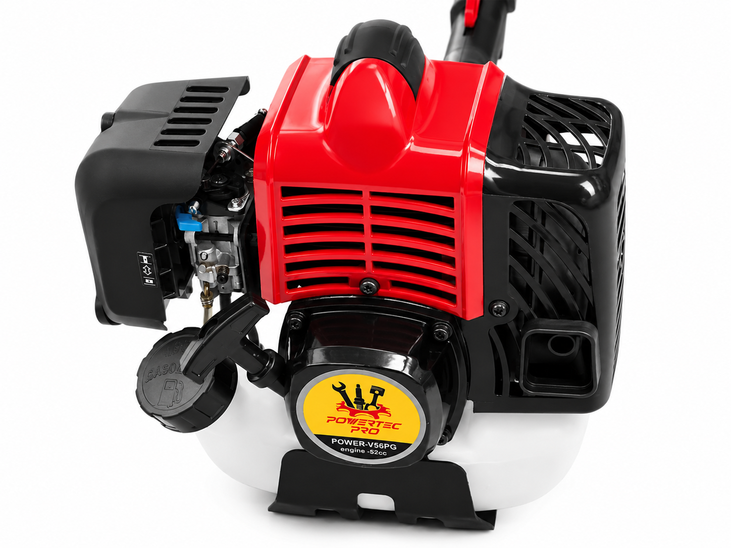 Vibradora de Gancho POWERTEC PRO 52CC con Podadora de Altura – Gasolina 3 CV - Imagen 4
